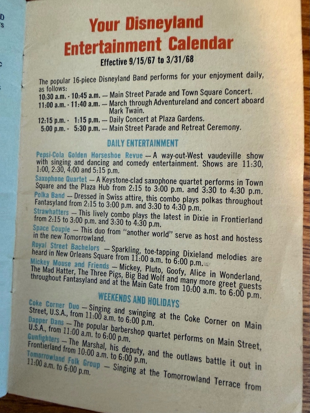 Vintage 1967 Disneyland Guide - Picture 5 of 8